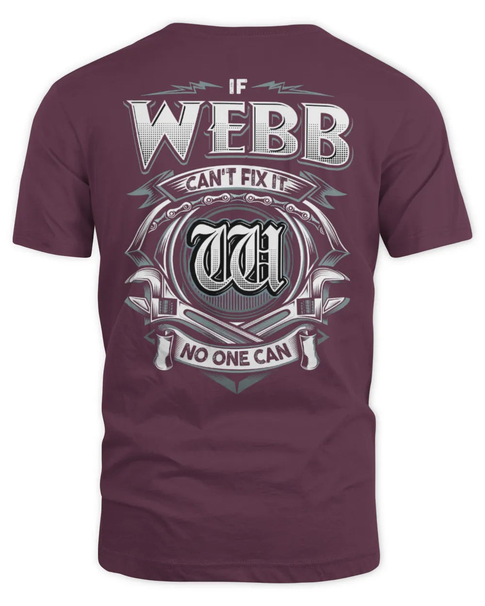 WEBB AP81-K4-626 - Personalized Ahmed Quote Apparel “If Ahmed Can't Fix It, No One Can” - Unisex Standard T-Shirt - Maroon