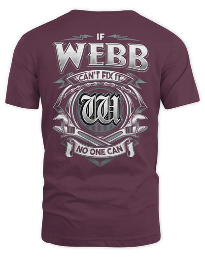 WEBB AP81-K4-626 - Personalized Ahmed Quote Apparel “If Ahmed Can't Fix It, No One Can” - Unisex Standard T-Shirt - Maroon