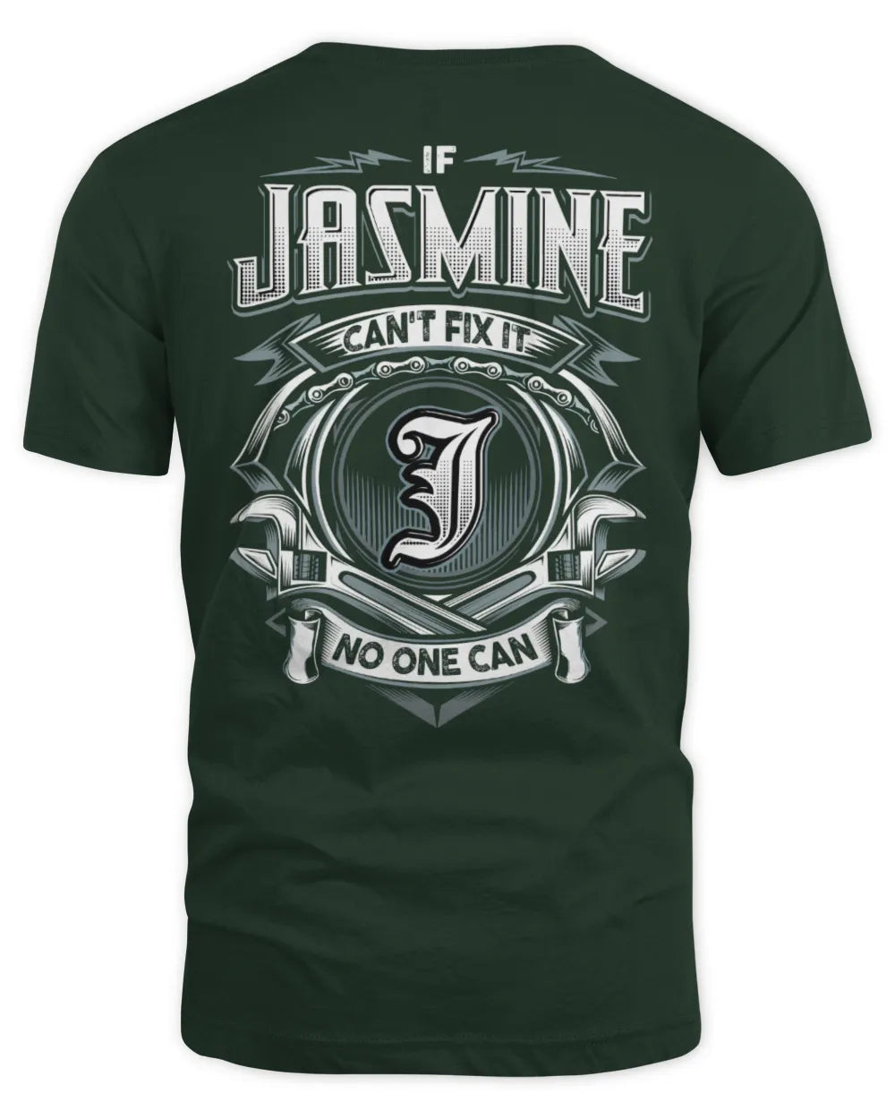JASMINE AP81-K4-626 - Personalized Ahmed Quote Apparel “If Ahmed Can't Fix It, No One Can” - Unisex Standard T-Shirt - Forest Green