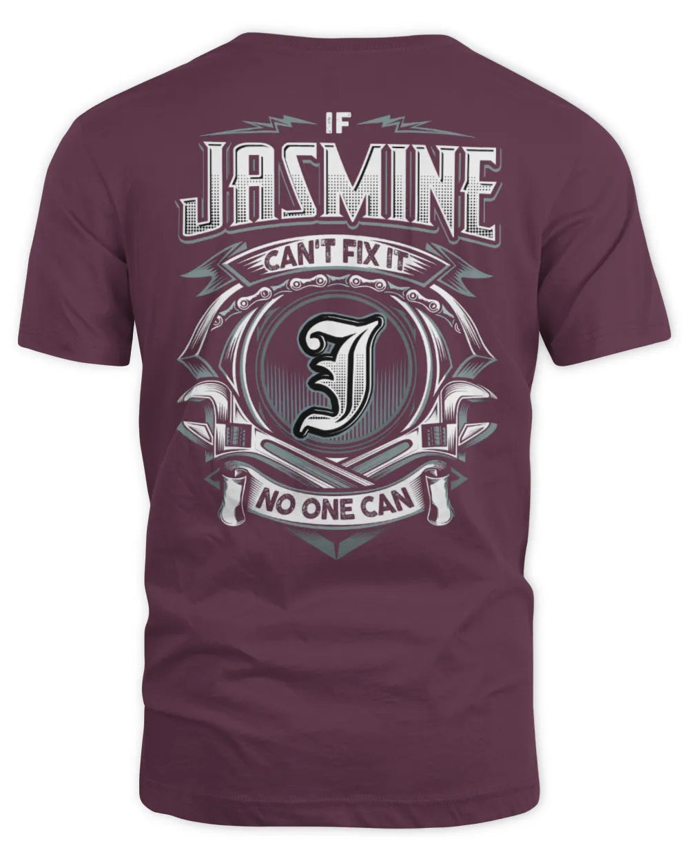 JASMINE AP81-K4-626 - Personalized Ahmed Quote Apparel “If Ahmed Can't Fix It, No One Can” - Unisex Standard T-Shirt - Maroon