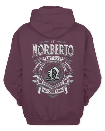 NORBERTO AP81-K4-626 - Personalized Ahmed Quote Apparel “If Ahmed Can't Fix It, No One Can” - Unisex Hoodie - Maroon