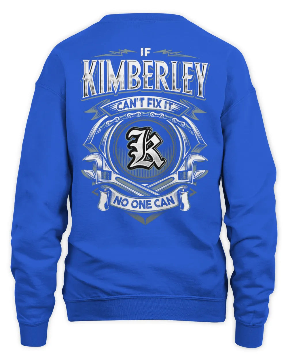 KIMBERLEY AP81-K4-626 - Personalized Ahmed Quote Apparel “If Ahmed Can't Fix It, No One Can” - Unisex Sweatshirt - Royal