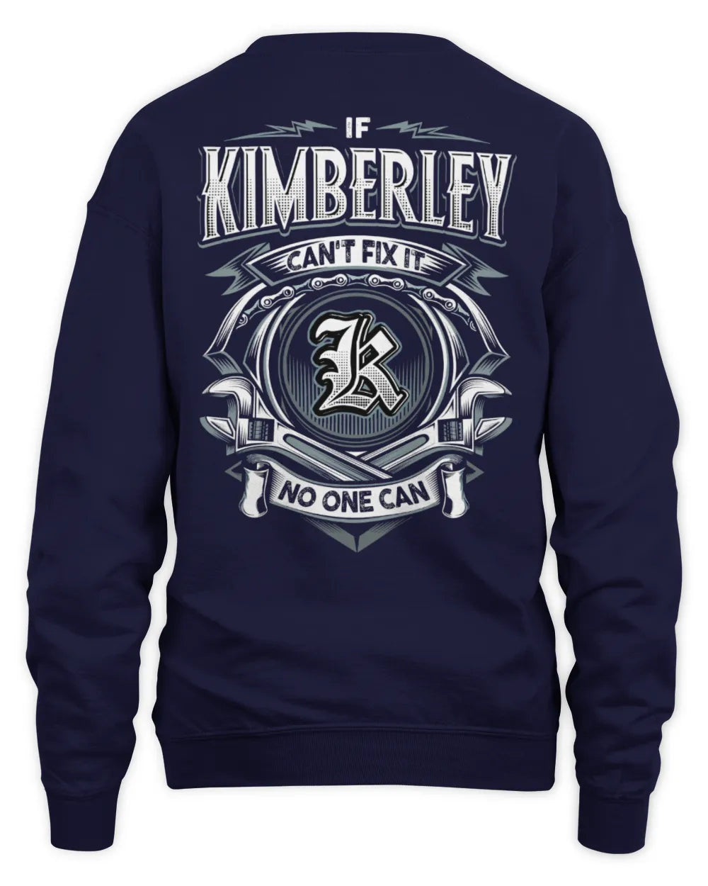 KIMBERLEY AP81-K4-626 - Personalized Ahmed Quote Apparel “If Ahmed Can't Fix It, No One Can” - Unisex Sweatshirt - Navy