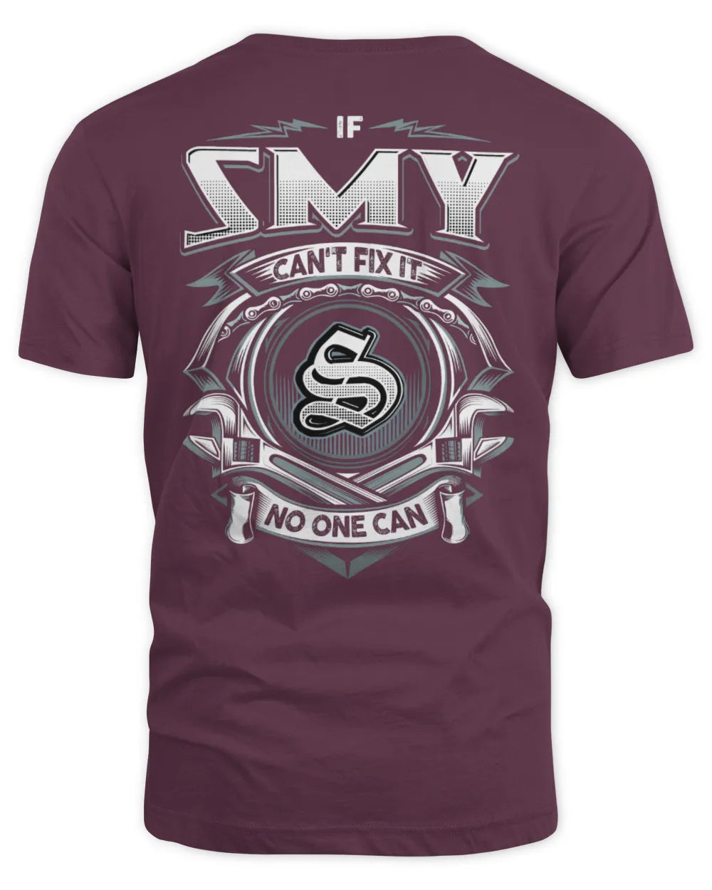 SMY AP81-K4-626 - Personalized Ahmed Quote Apparel “If Ahmed Can't Fix It, No One Can” - Unisex Standard T-Shirt - Maroon