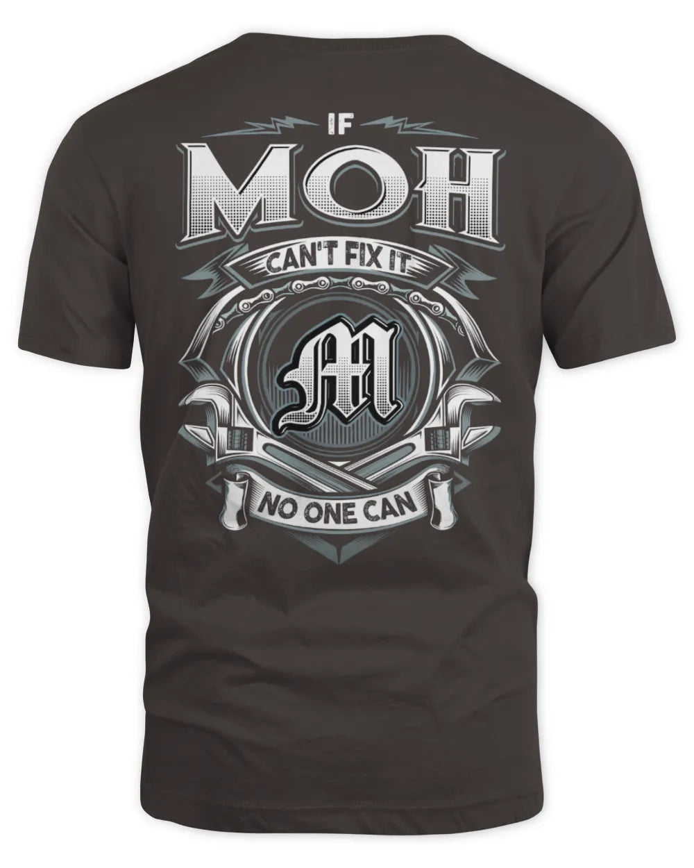 MOH AP81-K4-626 - Personalized Ahmed Quote Apparel “If Ahmed Can't Fix It, No One Can” - Unisex Standard T-Shirt - Dark Chocolate