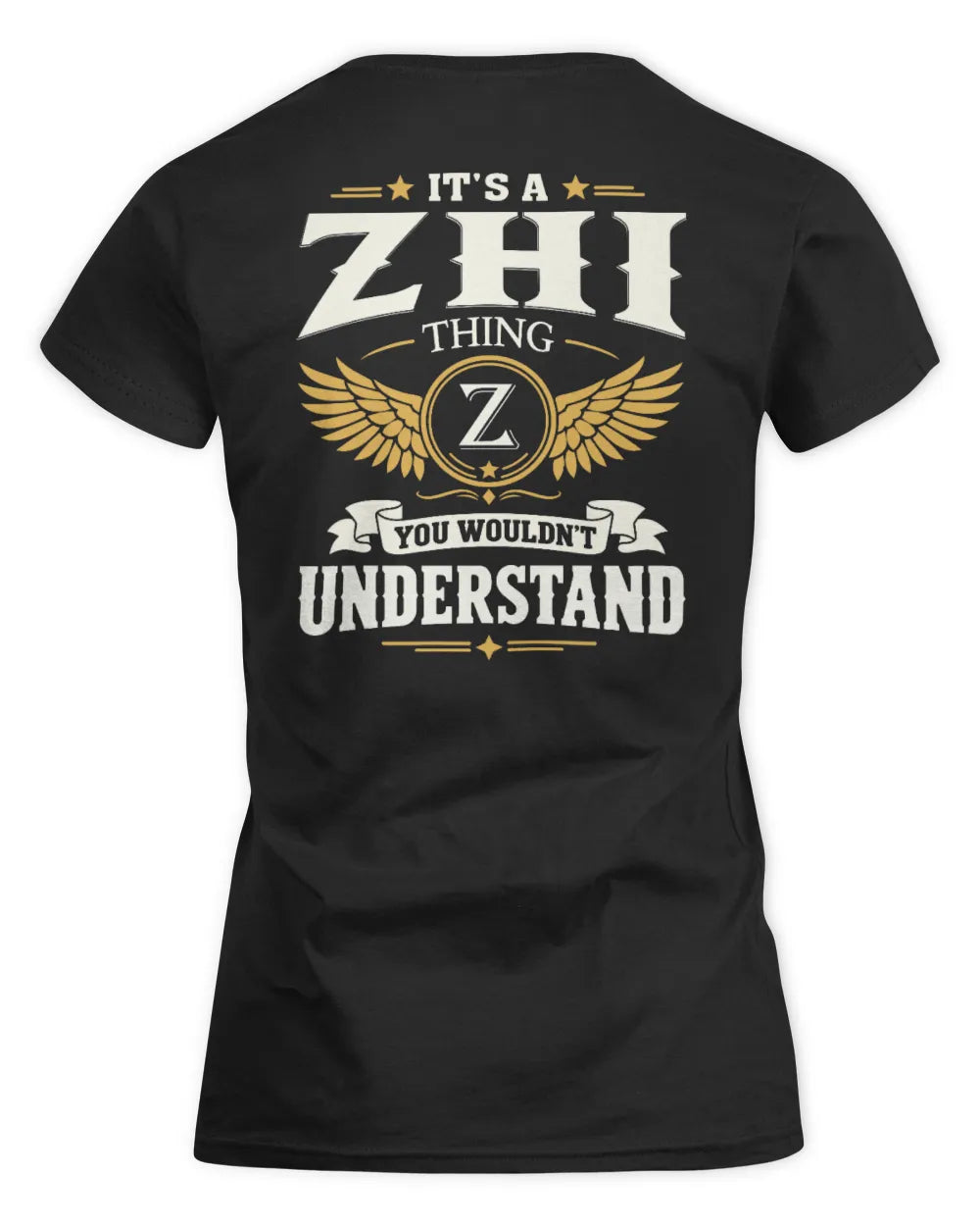 ZHI KT06-M008 It’s a [NAME] Thing – You Wouldn’t Understand | Personalized Vintage T-Shirt - Women's Standard T-Shirt - Black