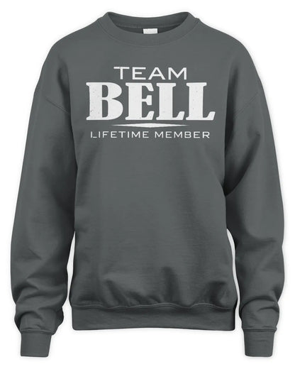 BELL BL62-K4-128 - Personalized “Team NAME Lifetime Member” - Unisex Sweatshirt - Charcoal