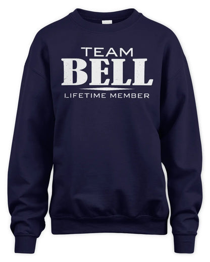 BELL BL62-K4-128 - Personalized “Team NAME Lifetime Member” - Unisex Sweatshirt - Navy
