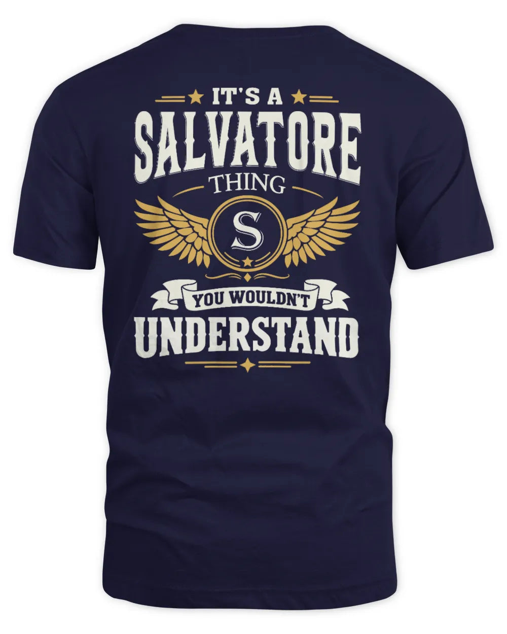 SALVATORE KT06-M008 It’s a [NAME] Thing – You Wouldn’t Understand | Personalized Vintage T-Shirt - Unisex Standard T-Shirt - Navy