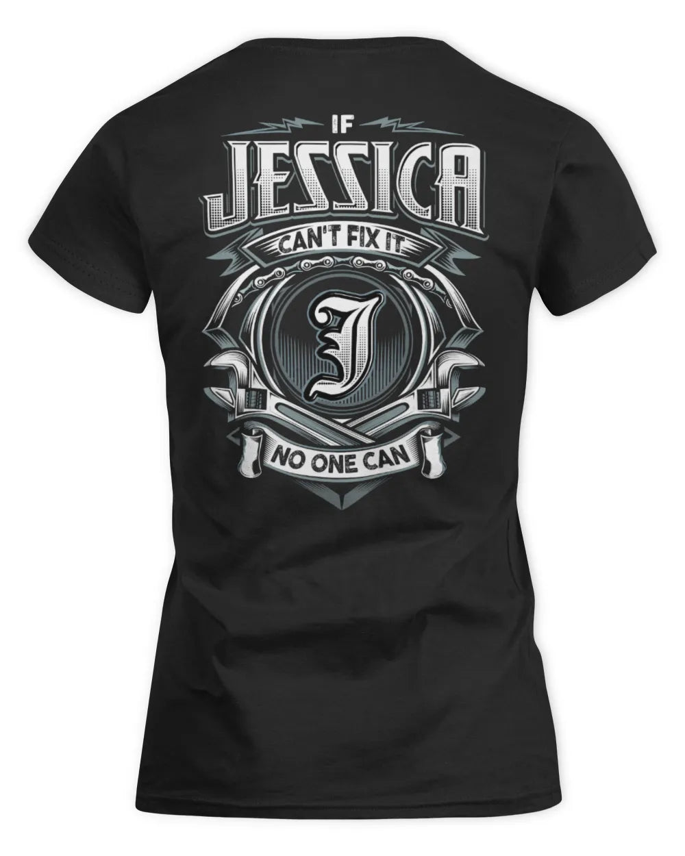 JESSICA AP81-K4-626 - Personalized Ahmed Quote Apparel “If Ahmed Can't Fix It, No One Can” - Women's Standard T-Shirt - Black