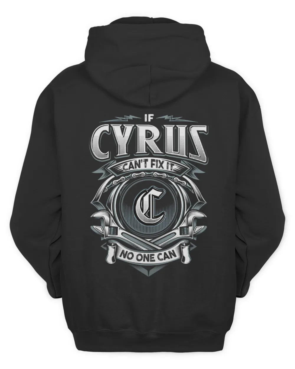 CYRUS AP81-K4-626 - Personalized Ahmed Quote Apparel “If Ahmed Can't Fix It, No One Can” - Unisex Hoodie - Black
