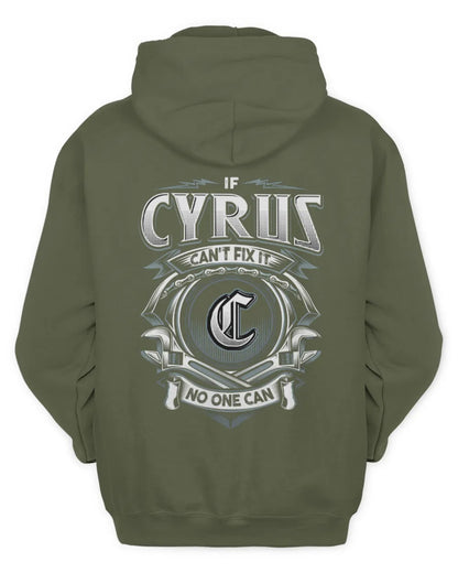 CYRUS AP81-K4-626 - Personalized Ahmed Quote Apparel “If Ahmed Can't Fix It, No One Can” - Unisex Hoodie - Military Green
