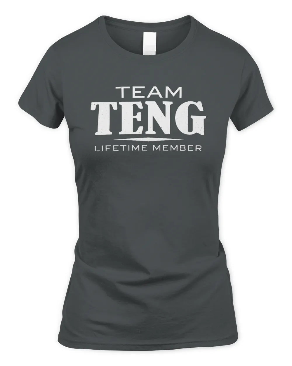 TENG BL62-K4-128 - Personalized “Team NAME Lifetime Member” - Women's Standard T-Shirt - Charcoal