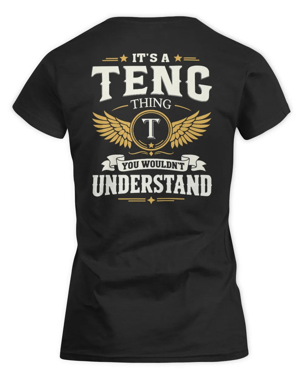 TENG KT06-M008 It’s a [NAME] Thing – You Wouldn’t Understand | Personalized Vintage T-Shirt - Women's Standard T-Shirt - Black