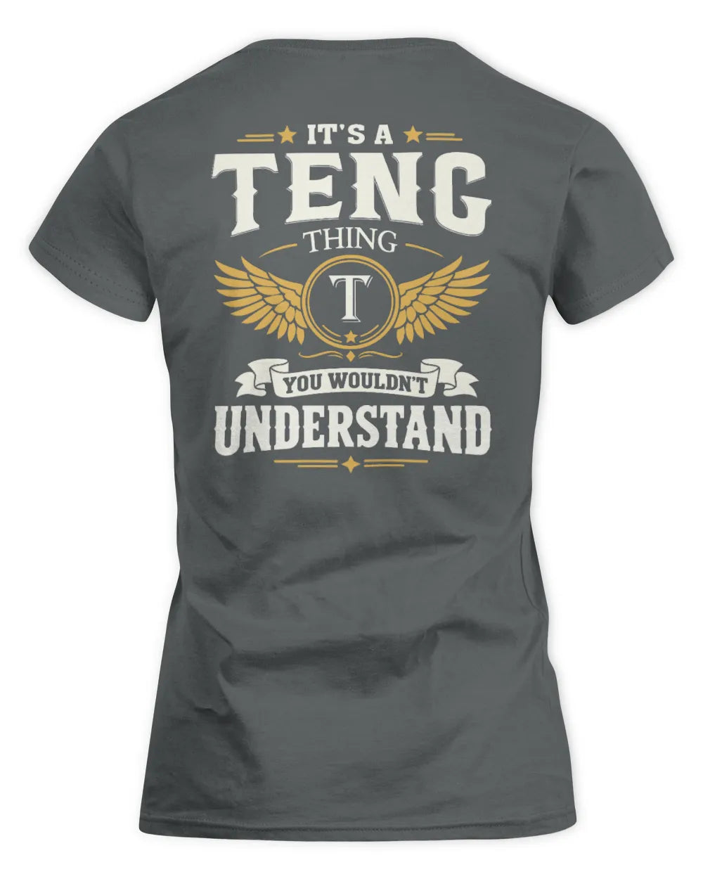 TENG KT06-M008 It’s a [NAME] Thing – You Wouldn’t Understand | Personalized Vintage T-Shirt - Women's Standard T-Shirt - Charcoal