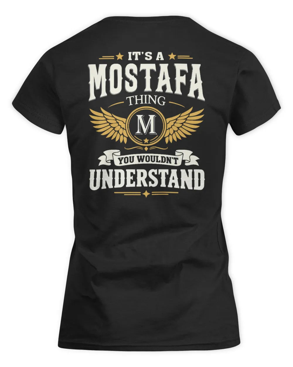 MOSTAFA KT06-M008 It’s a [NAME] Thing – You Wouldn’t Understand | Personalized Vintage T-Shirt - Women's Standard T-Shirt - Black