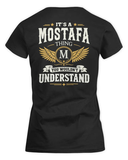 MOSTAFA KT06-M008 It’s a [NAME] Thing – You Wouldn’t Understand | Personalized Vintage T-Shirt - Women's Standard T-Shirt - Black