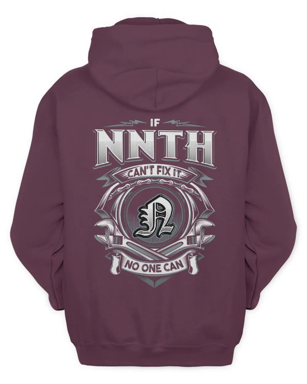 NNTH AP81-K4-626 - Personalized Ahmed Quote Apparel “If Ahmed Can't Fix It, No One Can” - Unisex Hoodie - Maroon