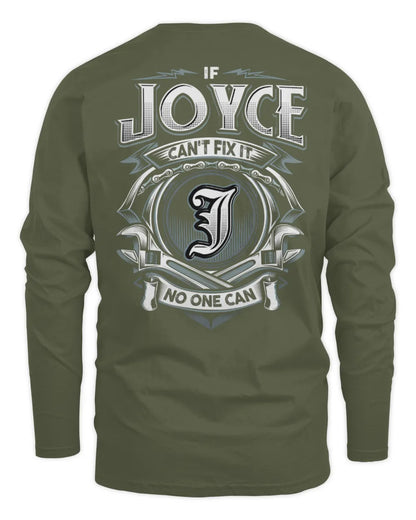 JOYCE AP81-K4-626 - Personalized Ahmed Quote Apparel “If Ahmed Can't Fix It, No One Can” - Men's Long Sleeved T-Shirt - Military Green