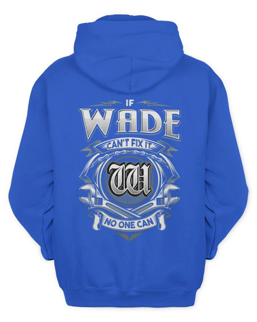 WADE AP81-K4-626 - Personalized Ahmed Quote Apparel “If Ahmed Can't Fix It, No One Can” - Unisex Hoodie - Royal