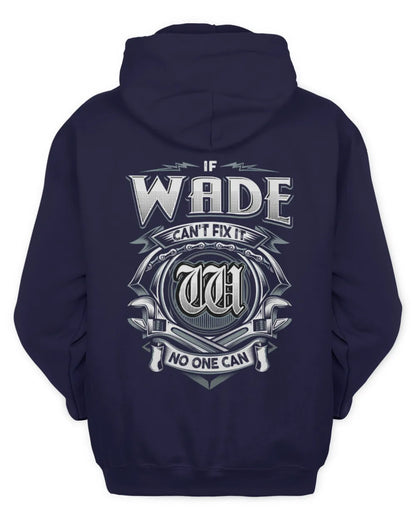 WADE AP81-K4-626 - Personalized Ahmed Quote Apparel “If Ahmed Can't Fix It, No One Can” - Unisex Hoodie - Navy