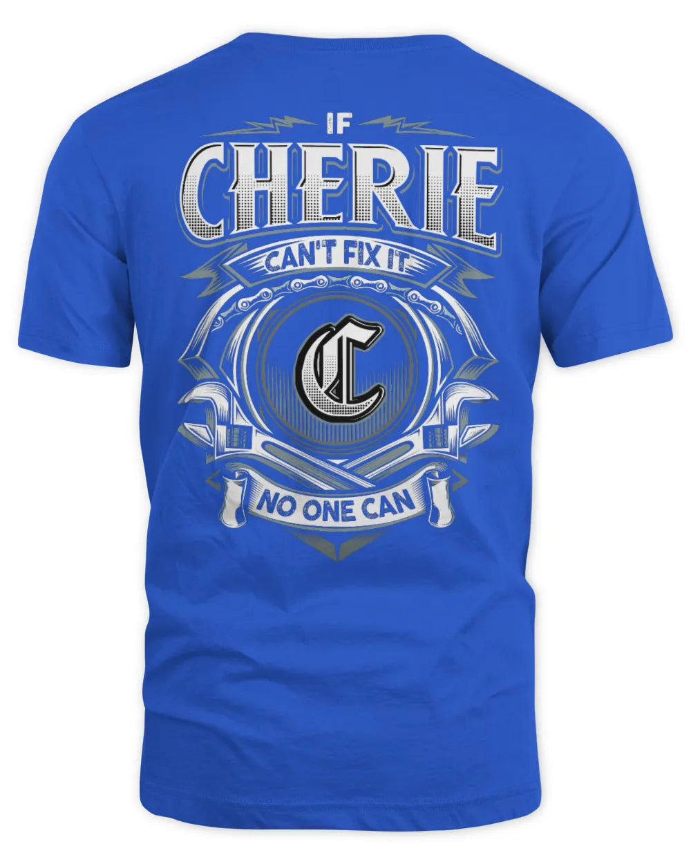CHERIE AP81-K4-626 - Personalized Ahmed Quote Apparel “If Ahmed Can't Fix It, No One Can” - Unisex Standard T-Shirt - Royal
