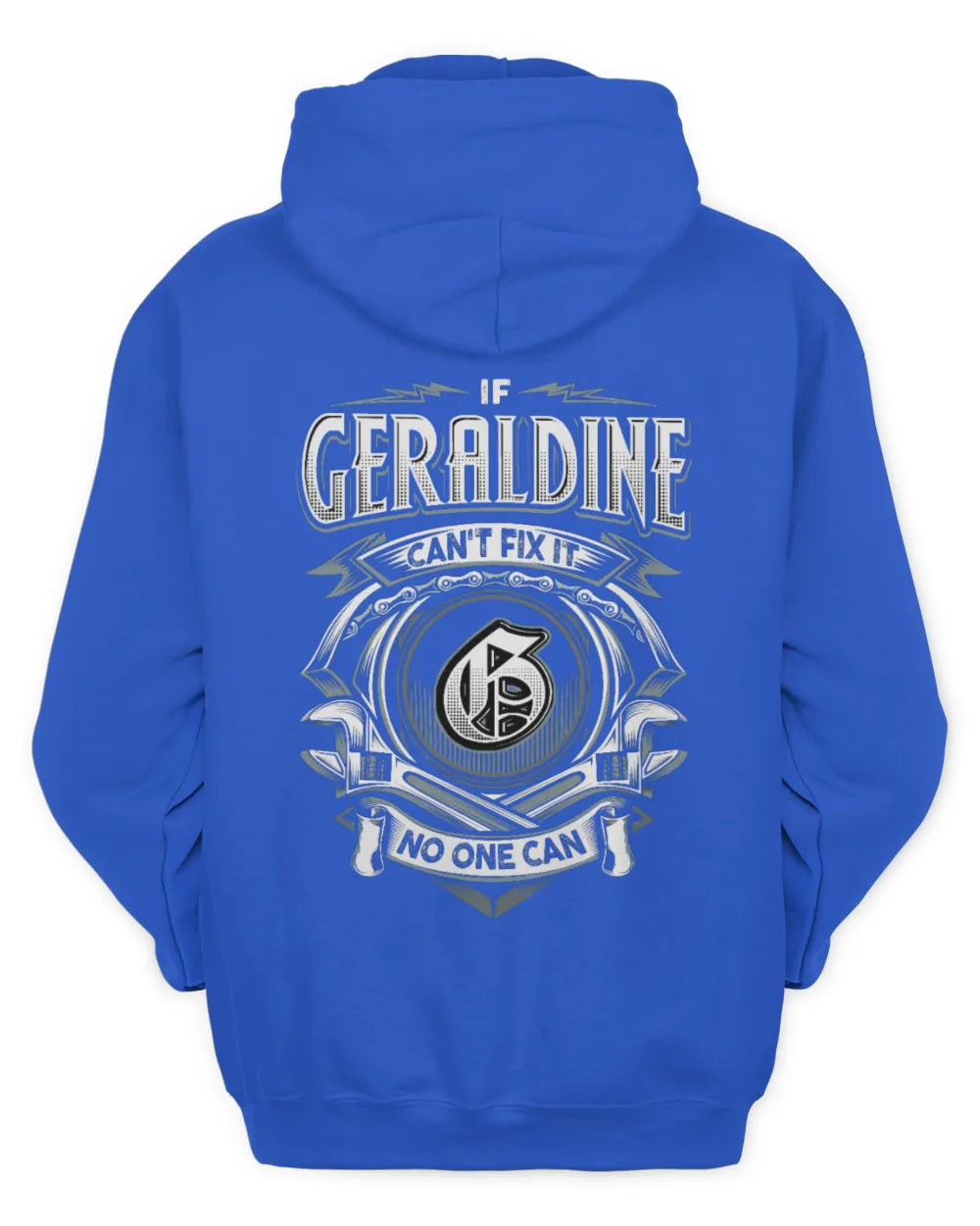 GERALDINE AP81-K4-626 - Personalized Ahmed Quote Apparel “If Ahmed Can't Fix It, No One Can” - Unisex Hoodie - Royal