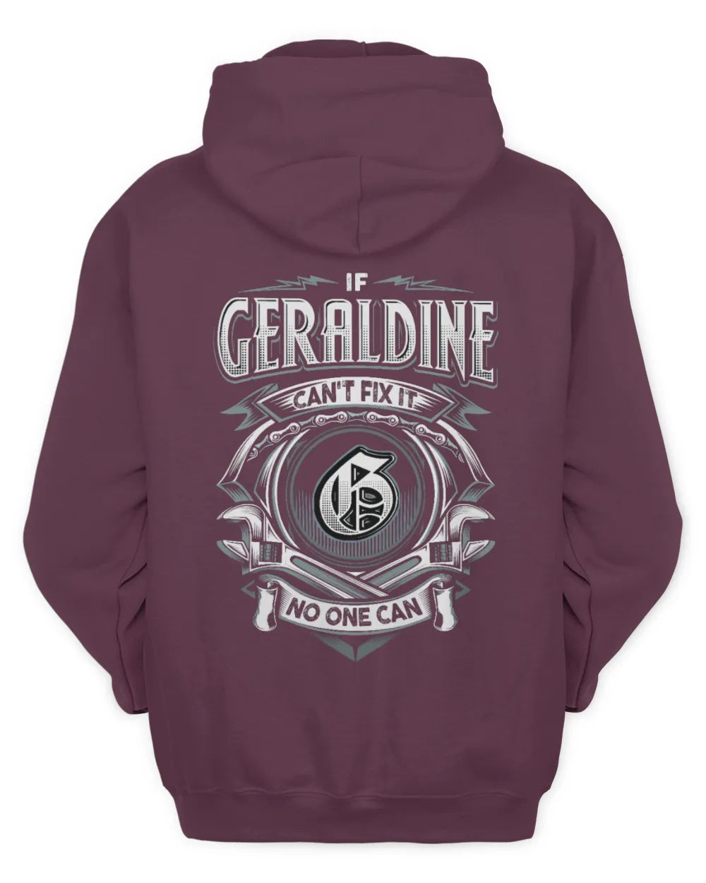 GERALDINE AP81-K4-626 - Personalized Ahmed Quote Apparel “If Ahmed Can't Fix It, No One Can” - Unisex Hoodie - Maroon