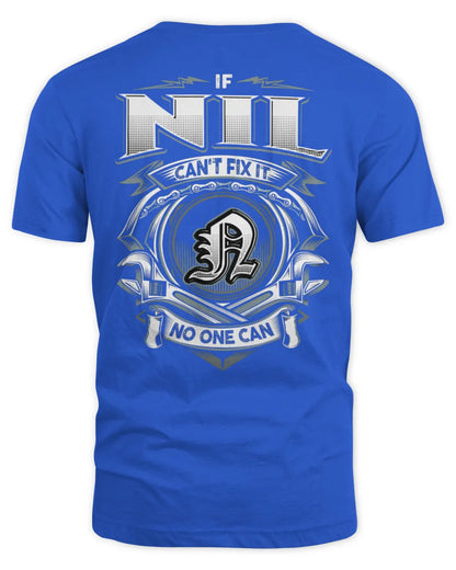 NIL AP81-K4-626 - Personalized Ahmed Quote Apparel “If Ahmed Can't Fix It, No One Can” - Unisex Standard T-Shirt - Royal