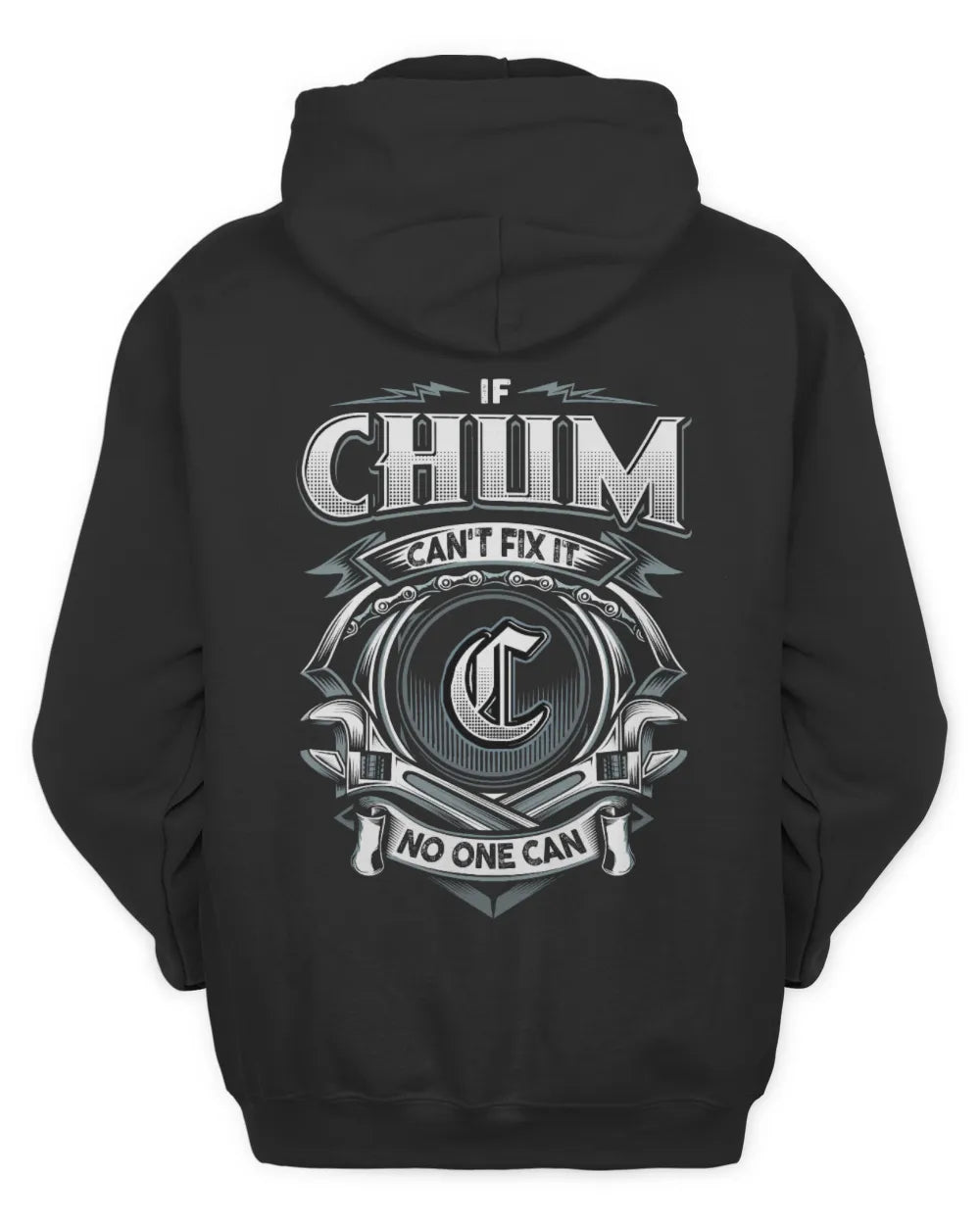 CHUM AP81-K4-626 - Personalized Ahmed Quote Apparel “If Ahmed Can't Fix It, No One Can” - Unisex Hoodie - Black