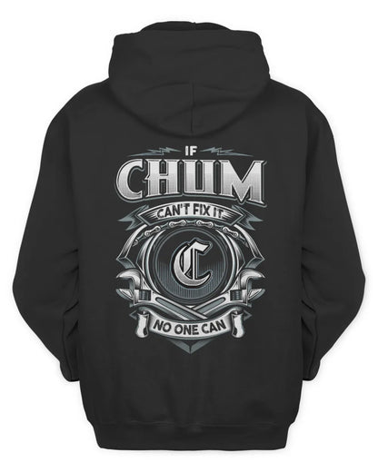 CHUM AP81-K4-626 - Personalized Ahmed Quote Apparel “If Ahmed Can't Fix It, No One Can” - Unisex Hoodie - Black