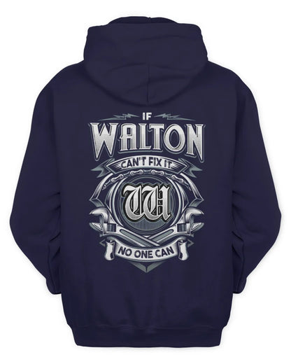 WALTON AP81-K4-626 - Personalized Ahmed Quote Apparel “If Ahmed Can't Fix It, No One Can” - Unisex Hoodie - Navy