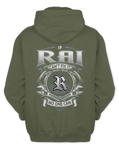 RAI AP81-K4-626 - Personalized Ahmed Quote Apparel “If Ahmed Can't Fix It, No One Can” - Unisex Hoodie - Military Green