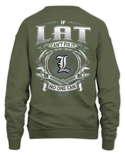 LAT AP81-K4-626 - Personalized Ahmed Quote Apparel “If Ahmed Can't Fix It, No One Can” - Unisex Sweatshirt - Military Green
