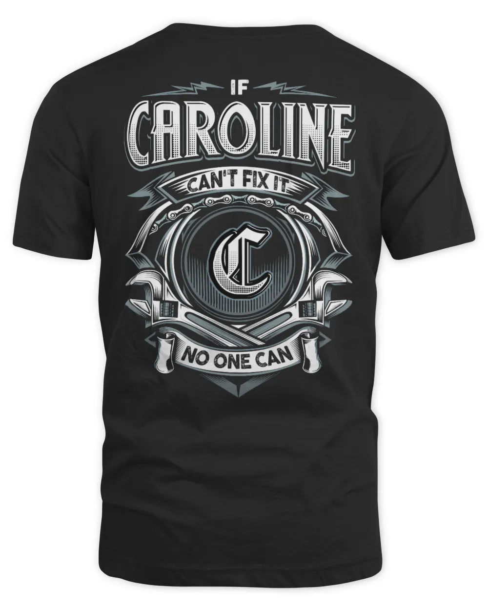 CAROLINE AP81-K4-626 - Personalized Ahmed Quote Apparel “If Ahmed Can't Fix It, No One Can” - Unisex Standard T-Shirt - Black