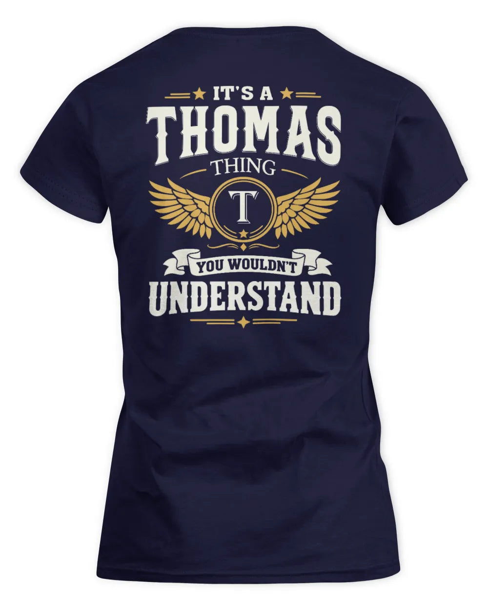 THOMAS KT06-M008 It’s a [NAME] Thing – You Wouldn’t Understand | Personalized Vintage T-Shirt - Women's Standard T-Shirt - Navy