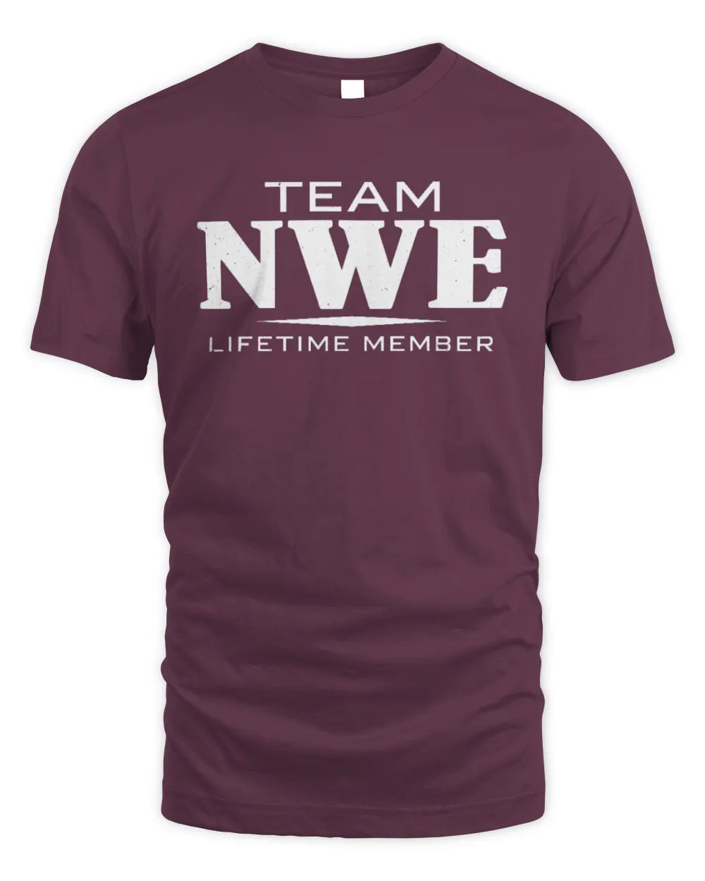 NWE BL62-K4-128 - Personalized “Team NAME Lifetime Member” - Unisex Standard T-Shirt - Maroon
