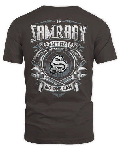 SAMRAAY AP81-K4-626 - Personalized Ahmed Quote Apparel “If Ahmed Can't Fix It, No One Can” - Unisex Standard T-Shirt - Dark Chocolate