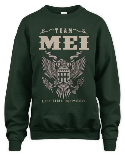 MEI TP06-K82 – Personalized Classic Style Apparel “Team NAME Lifetime Member” - Unisex Sweatshirt - Forest Green