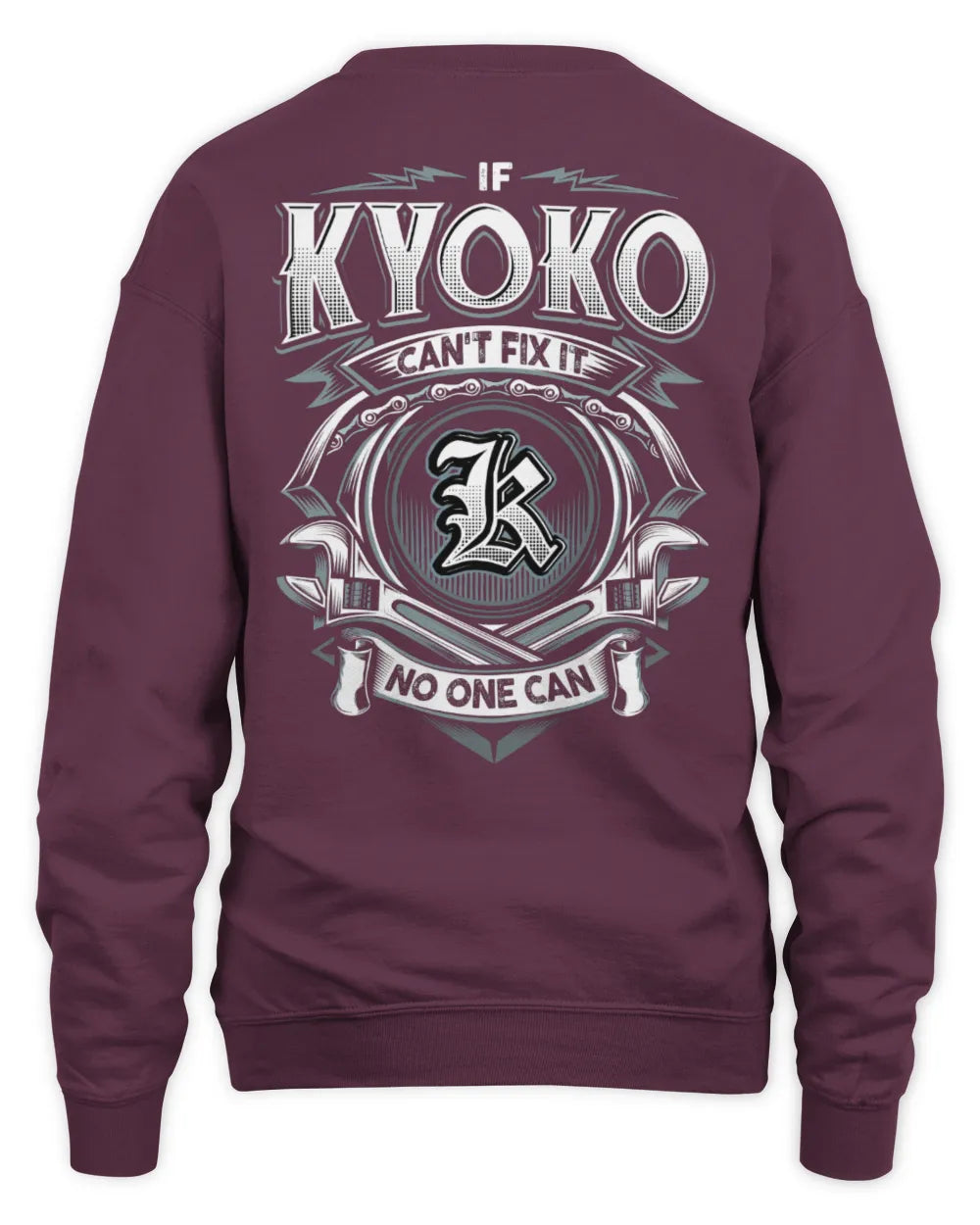 KYOKO AP81-K4-626 - Personalized Ahmed Quote Apparel “If Ahmed Can't Fix It, No One Can” - Unisex Sweatshirt - Maroon