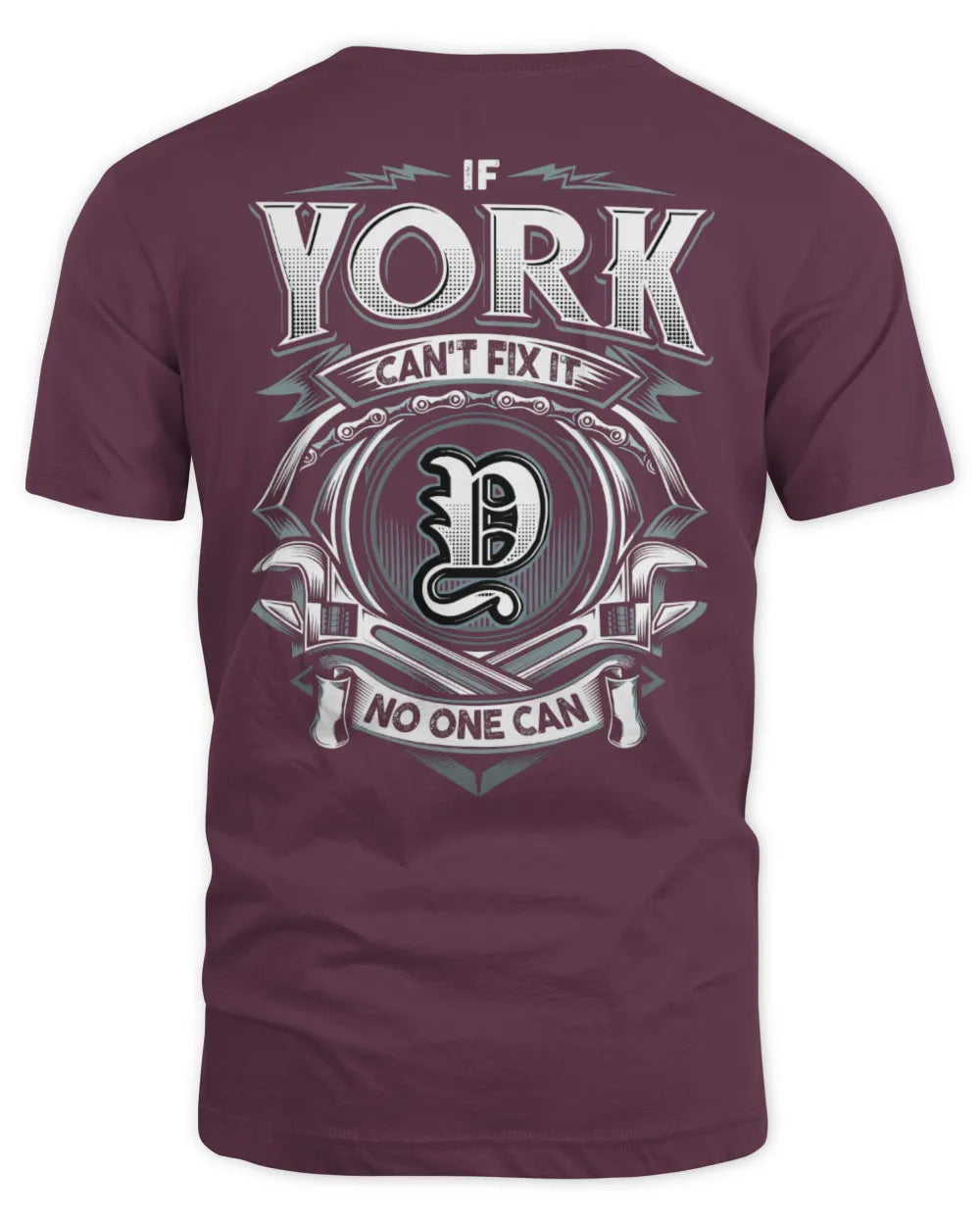 YORK AP81-K4-626 - Personalized Ahmed Quote Apparel “If Ahmed Can't Fix It, No One Can” - Unisex Standard T-Shirt - Maroon