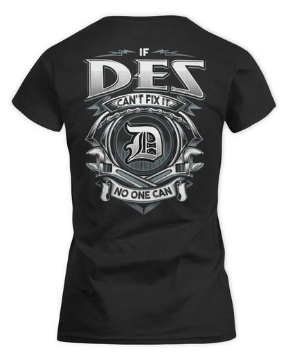 DES AP81-K4-626 - Personalized Ahmed Quote Apparel “If Ahmed Can't Fix It, No One Can” - Women's Standard T-Shirt - Black
