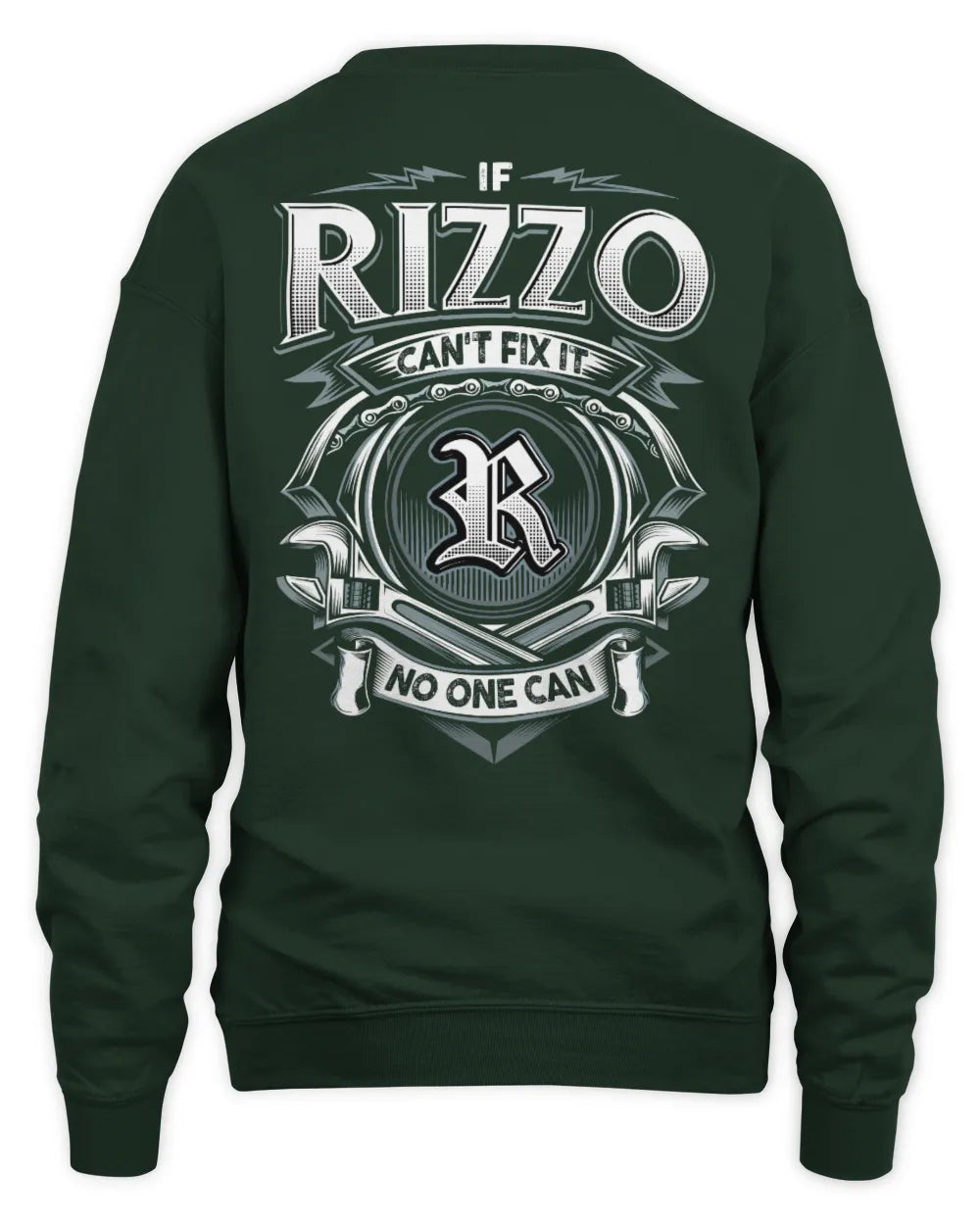 RIZZO AP81-K4-626 - Personalized Ahmed Quote Apparel “If Ahmed Can't Fix It, No One Can” - Unisex Sweatshirt - Forest Green
