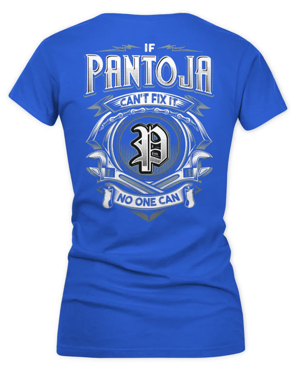 PANTOJA AP81-K4-626 - Personalized Ahmed Quote Apparel “If Ahmed Can't Fix It, No One Can” - Women's V-Neck T-Shirt - Royal
