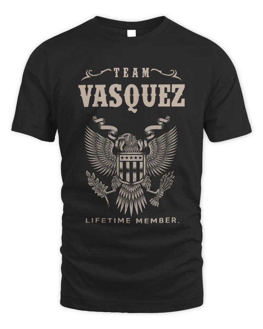 VASQUEZ TP06-K82 – Personalized Classic Style Apparel “Team NAME Lifetime Member”
