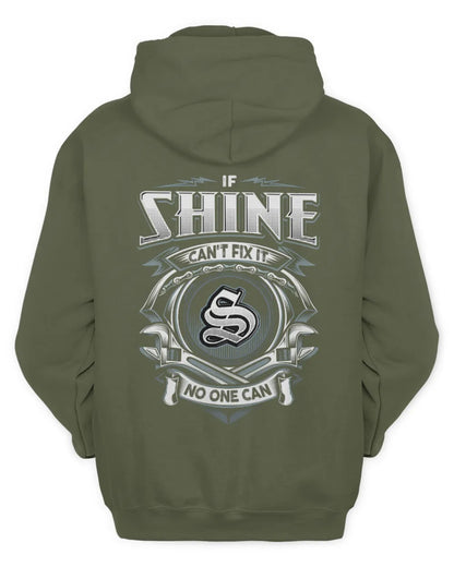 SHINE AP81-K4-626 - Personalized Ahmed Quote Apparel “If Ahmed Can't Fix It, No One Can” - Unisex Hoodie - Military Green