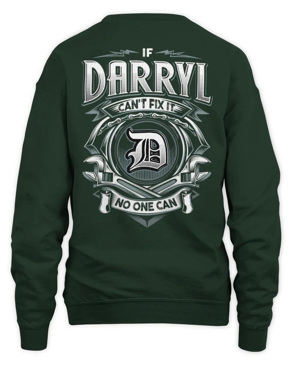 DARRYL AP81-K4-626 - Personalized Ahmed Quote Apparel “If Ahmed Can't Fix It, No One Can” - Unisex Sweatshirt - Forest Green