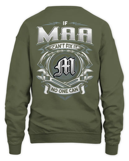 MAA AP81-K4-626 - Personalized Ahmed Quote Apparel “If Ahmed Can't Fix It, No One Can” - Unisex Sweatshirt - Military Green
