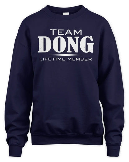 DONG BL62-K4-128 - Personalized “Team NAME Lifetime Member” - Unisex Sweatshirt - Navy