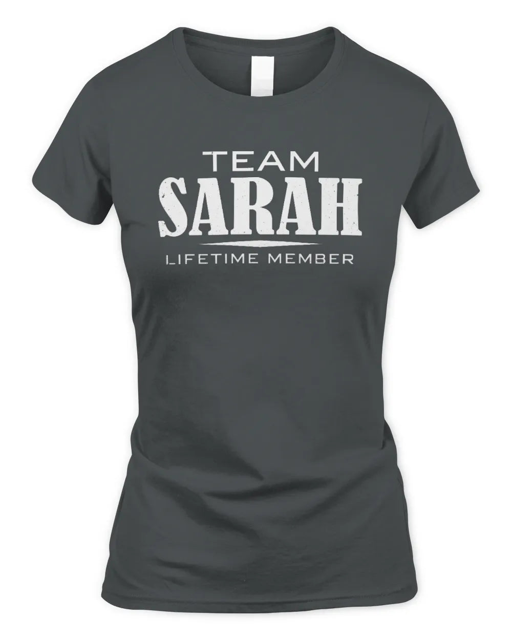 SARAH BL62-K4-128 - Personalized “Team NAME Lifetime Member” - Women's Standard T-Shirt - Charcoal